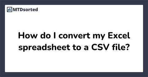 How to Convert Excel File to CSV File 的图像结果