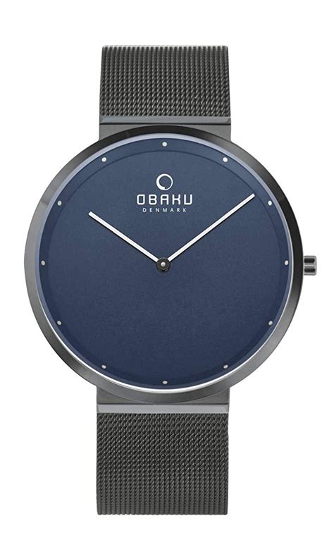 Obaku Analog Blue Dial Men's Watch-V230GXJLMJ : Amazon.in: Fashion