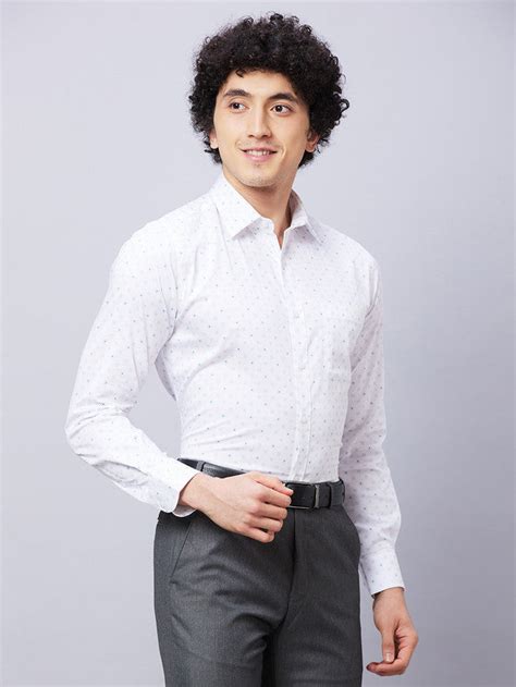 Raymond Men White Slim Fit Structure Formal Shirt – MyRaymond