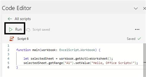 Image result for Office Script Run