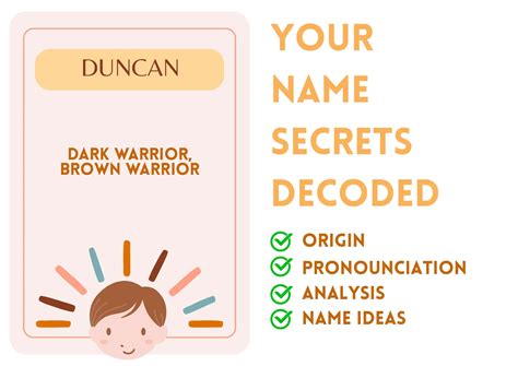 Duncan - Boy Name Meaning and Pronunciation