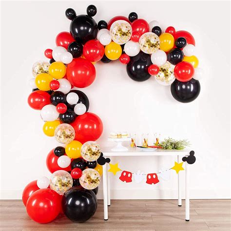 Party Propz Mickey Mouse Birthday Decoration Balloon Garland Kit Set ...