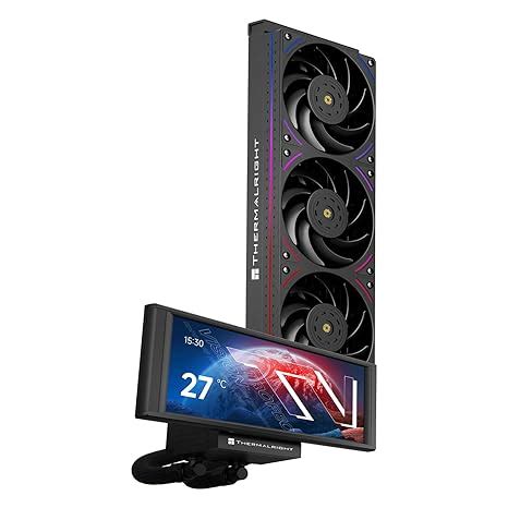 Thermalright Trofeo Vision 360 ARGB Black CPU AIO Cooler,360mm Radiator ...