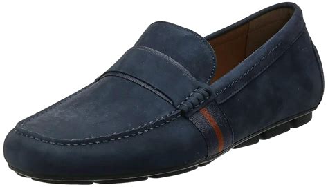 Buy Aldo Men's Navy Leather Moccasins-9.5 UK (43.5 EU) (10.5 US ...