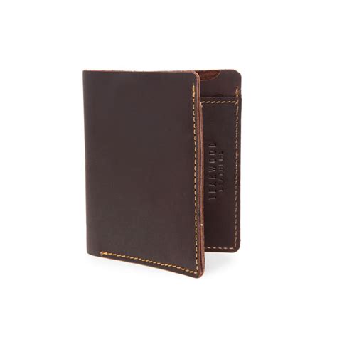 Buy Teakwood Brown Solid Leather Card Holder (WLT_339_HUNTER_BROWN) Online