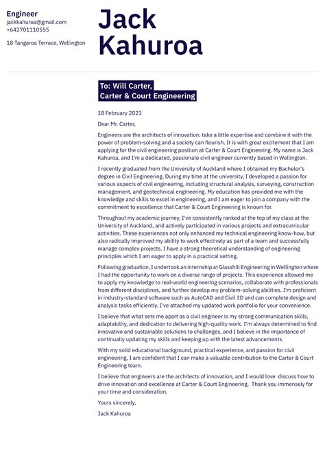 Image result for Cover Letter Example Engineering