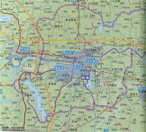 安徽蚌埠地图 - 蚌埠市地图 - 地理教师网