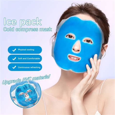 SDJMa Reusable Cold Face Eye Mask Ice Pack, Hot Cold Cold Gel Fatigue ...