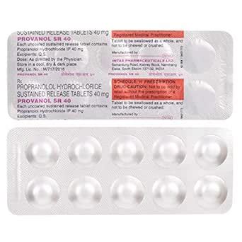 Provanol SR 40 - Strip of 10 Tablets : Amazon.in: Health & Personal Care