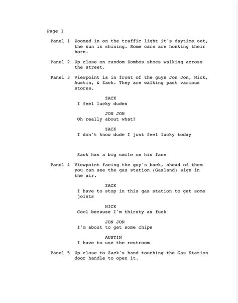 Image result for Script Layout First Page