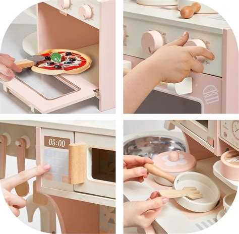 Wooden Kitchen Playset with Coffee Maker & Accessories | MyLittleTales