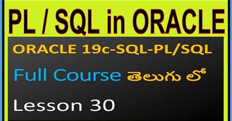 Image result for PL/SQL Full-Course