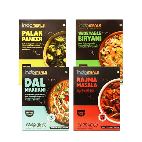 INDOMEALS by Fresh Bargain Ready to Eat Veg Combo ( Rajma Masala + Dal ...