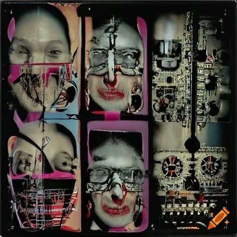 Dada collage for the band Vein Conductor in 90s harsh noise power ...