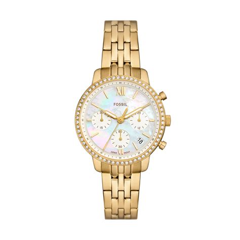 Fossil Women's Neutra Chronograph, Gold-Tone Stainless Steel Watch - Walmart.com