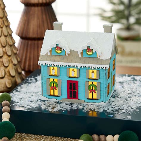 Painted LED Christmas House | Projects | Michaels