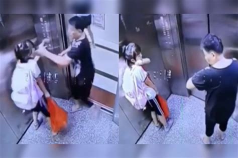 老人进电梯被夹误会小女孩并掌掴，网友：小女孩在帮着按开门键#广东#老人_误会_老人_电梯