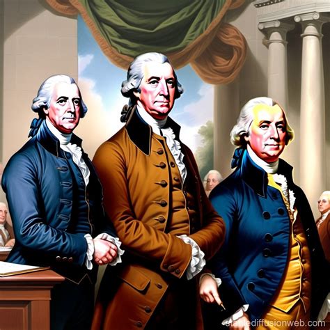 Realistic Founding Fathers Portrait | Stable Diffusion 在线