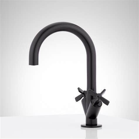 Vassor Single-Hole Bathroom Faucet - Matte Black | Signature Hardware