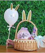 Image result for Easter Basket Bunny Colorful Eggs Spring Straw Candy