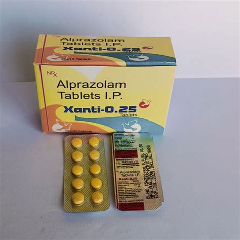 XANTI -0.25 TABLETS Medisys Biotech Pvt. Ltd.