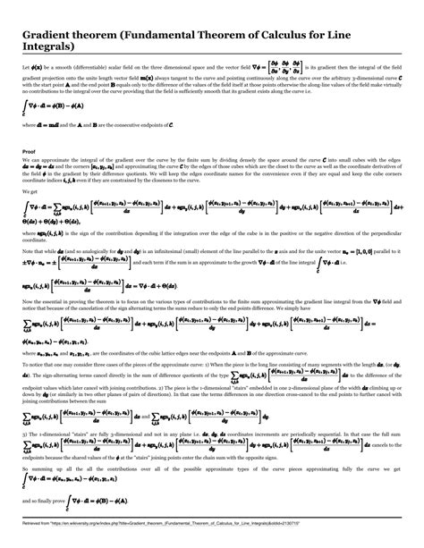 Image result for Gradient Theorem Applications