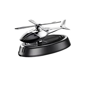 LINENSWROOP® Solar-Powered Helicopter Car Air Freshener Diffuser, Light ...