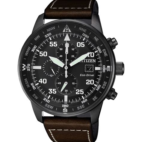 Citizen Men Eco Drive (Solar Powered), Aviator Design, Stainless Steel ...