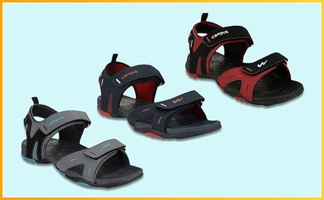 Campus Men's SD-053 NAVY/RED/WHT Sports Sandals - 6UK/India 3K-SD-053 ...