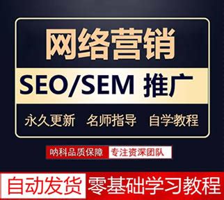 seo/sem百度网络推广视频教程 竞价排名优惠全套入门自学零基础 | 好易之