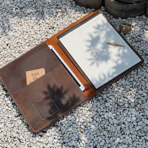 INNAXA A4 Leather Notebook Cover, Without Notebook (Empty), Leather ...