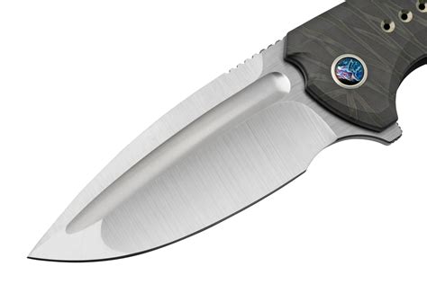 WE Knife Nexusia WE22044-3 Tiger Stripe Flamed Titanium, Hand Polished ...
