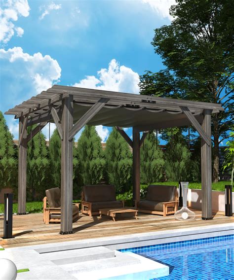 Amazon.com: GAOMON 10 X 12 FT Wood Pergola, Solid Structure ...