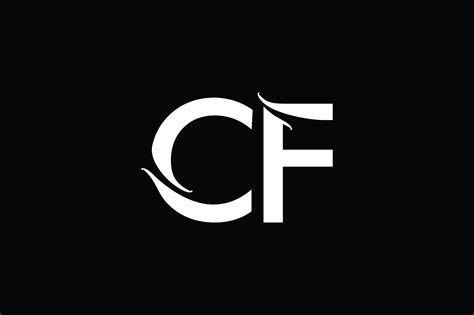 CF Monogram Logo Design By Vectorseller | TheHungryJPEG
