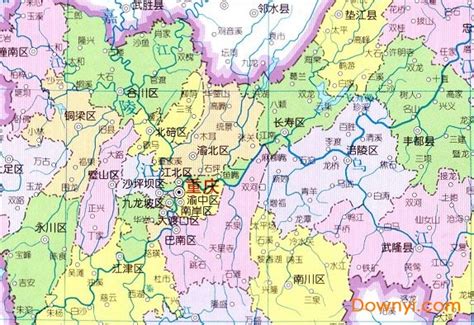 重庆行政区域地图下载|重庆行政区域划分地图下载最新版_ 当易网