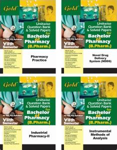 BACHELOR OF PHARMACY(B.PHARM.) SEVENTH SEMESTER UNITWISE QUESTION BANK ...
