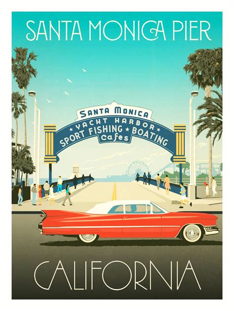 Downloaden Santa Monica Pier-vektor Wallpaper | Wallpapers.com