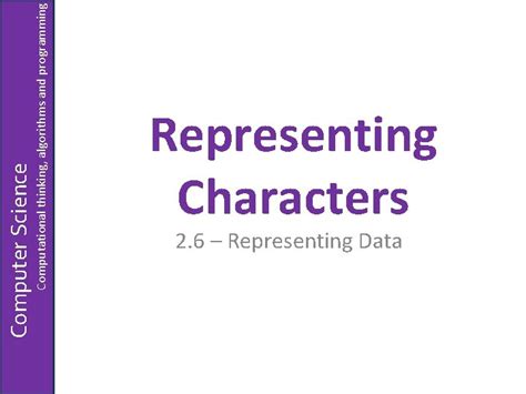 Image result for Computer Science Character Representations