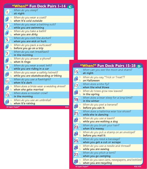 Super Duper Publications WH Question Flash Cards Combo | Improve India ...