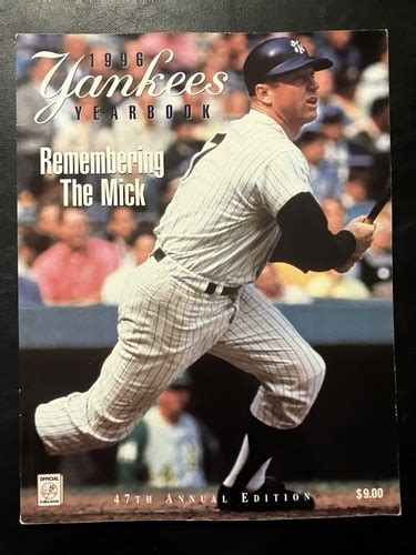 1996 New York Yankees Official Team Yearbook | eBay