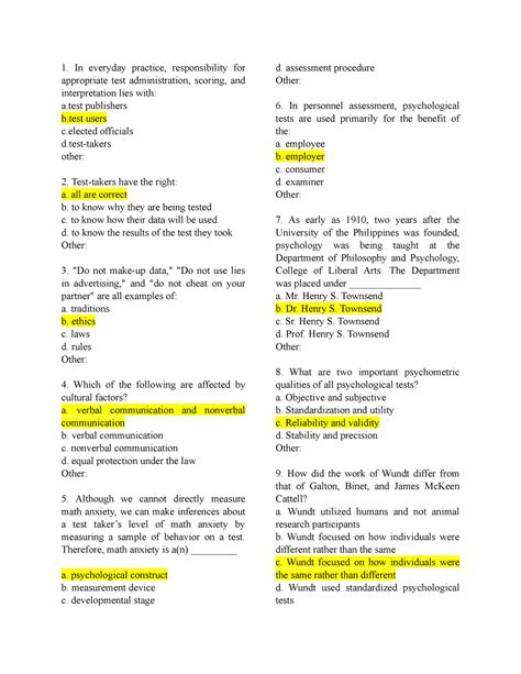 Image result for Psychological Testing Examples