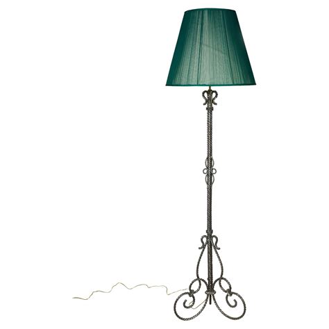 Antique Country French Wrought Iron Oil Lantern Floor Lamp at 1stDibs ...