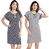 Buy YKI Girl's/Women's Hosiery Printed Short Length Nigthy/Knee Length ...