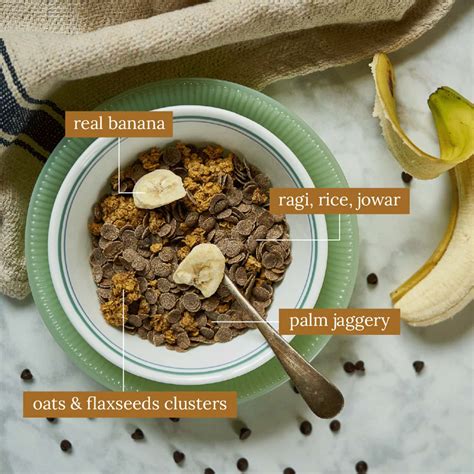 Buy MONSOON HARVEST CHOCO CHIP OAT CLUSTERS & RAGI FLAKES WITH BANANA 1 ...