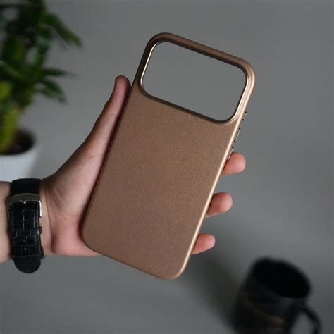 iPhone 17 Pro Max Premium PU Leather MagSafe Case | Metal Camera Frame ...