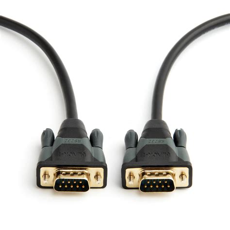 Black-i RS232 Male to Male Cable: 9-Pin Serial Connection