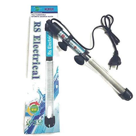 RS Electrical Semi Automatic 100 Watts High Glass Aquarium Heater with ...