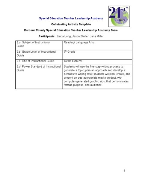 Image result for Culminating Program