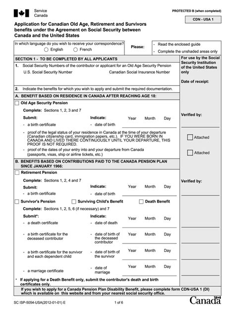 2012 Form Canada SC ISP-5054-USA - Blank Fillable Template | Fill Out ...