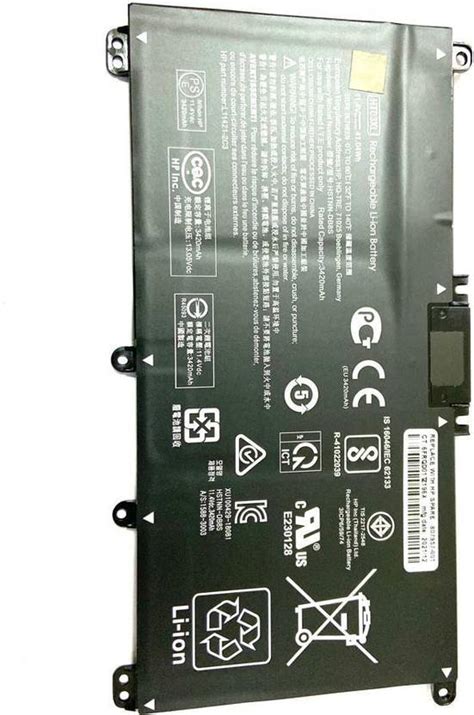 WISTAR HT03XL HSTNN-IB80 Battery For Pavilion 14-df0020nr 3 Cell Laptop ...